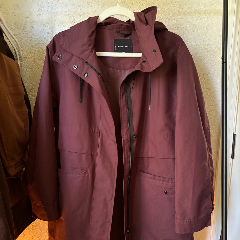 SOLD - Everlane Renew Anorak Jacket - Plum